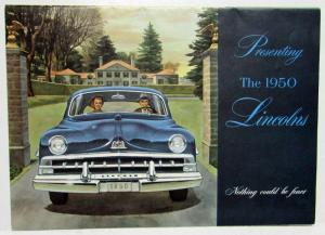 1950 Lincoln Cosmopolitan Sport Sedan Convertible Coupe Sales Folder Original