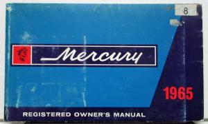 1965 Mercury Comet Montclair Park Lane Monterey Owners Manual Original