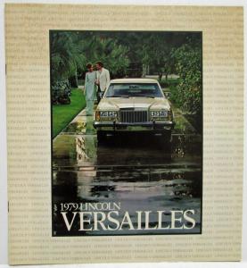 1979 Lincoln Versailles Sales Brochure Canadian