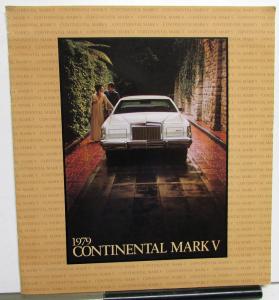 1979 Lincoln Continental Mark V Sales Brochure with Tom Selleck