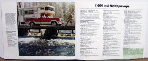 1972 Dodge Truck RV Wagon Van Discover American Color Sales Brochure Original
