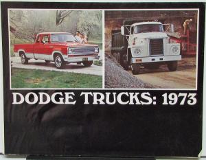 1973 Dodge Trucks Full Line Color Sales Folder Original
