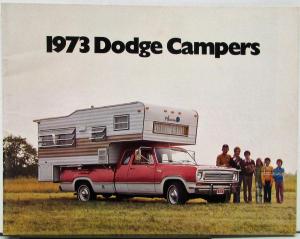 1973 Dodge Camper Full Line Color Sales Brochure Original