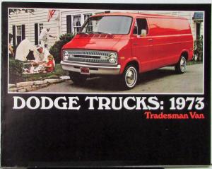 1973 Dodge Truck Tradesman Van Color Sales Brochure Original