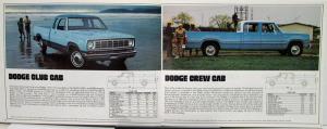 1975 Dodge Trucks Pickups & 4WD D100 to 300 W100 to 300 600 Sales Brochure
