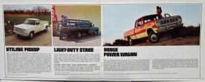 1975 Dodge Trucks Pickups & 4WD D100 to 300 W100 to 300 600 Sales Brochure