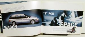 2001 Saturn S Series Sales Brochure and Suggested Retail Pricing Sheet Original