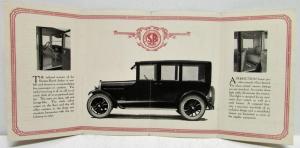 1922 Scripps Booth 6 Cyl 5 Passenger 4 Door Sedan Sales Brochure Folder Original