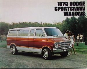 1975 Dodge Sportsman Wagons Color Sales Brochure Original