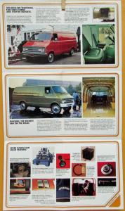 1976 Dodge Tradesman Maxivan Color Sales Mailer Folder Original