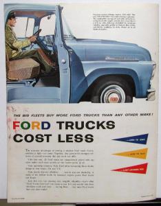 1958 Ford Trucks Full Line Sales Brochure Series F  T C P B Ranchero Courier