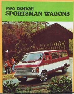1980 Dodge Sportsman Wagons Maxiwagon CANADIAN Color Sales Folder Original