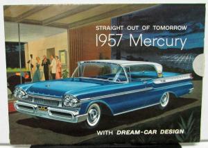 1957 Mercury Dealer Sales Mailer Folder Dream-Car Design Full Line Large