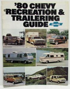 1980 Chevrolet Recreation and Trailering Guide Sales Brochure