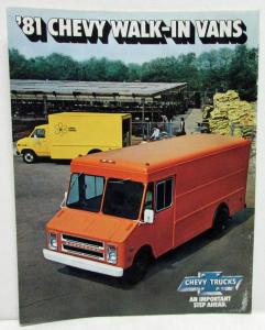1981 Chevrolet Walk-In Vans Sales Folder