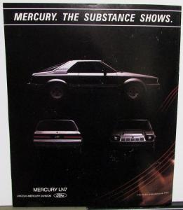1983 Mercury Dealer Sales Brochure LN7 Features & Options