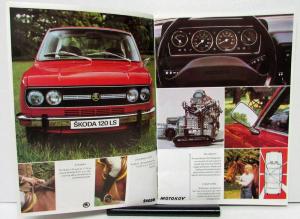 1970s Skoda 120L and 120LS Sales Brochure English Text Original