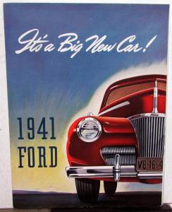 1941 Ford Its a Big New Car Sales Folder