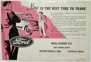 1941 Ford We Learned a Lot About You Sales Mailer Folder