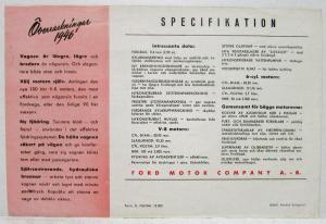 1946 Ford Future of Today Sales Brochure Swedish