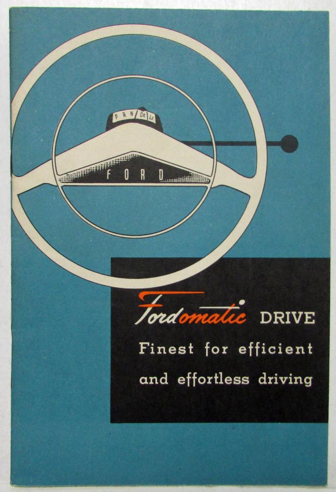 1951 Ford Fordomatic Drive Sales Brochure
