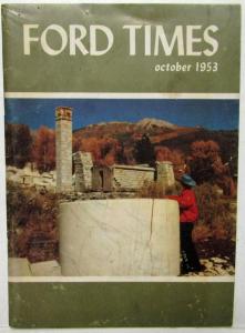 1953 Ford Times Magazine October Vol 45 No 10