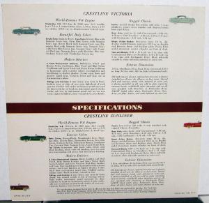 1953 Ford Victoria Sunliner Sales Folder