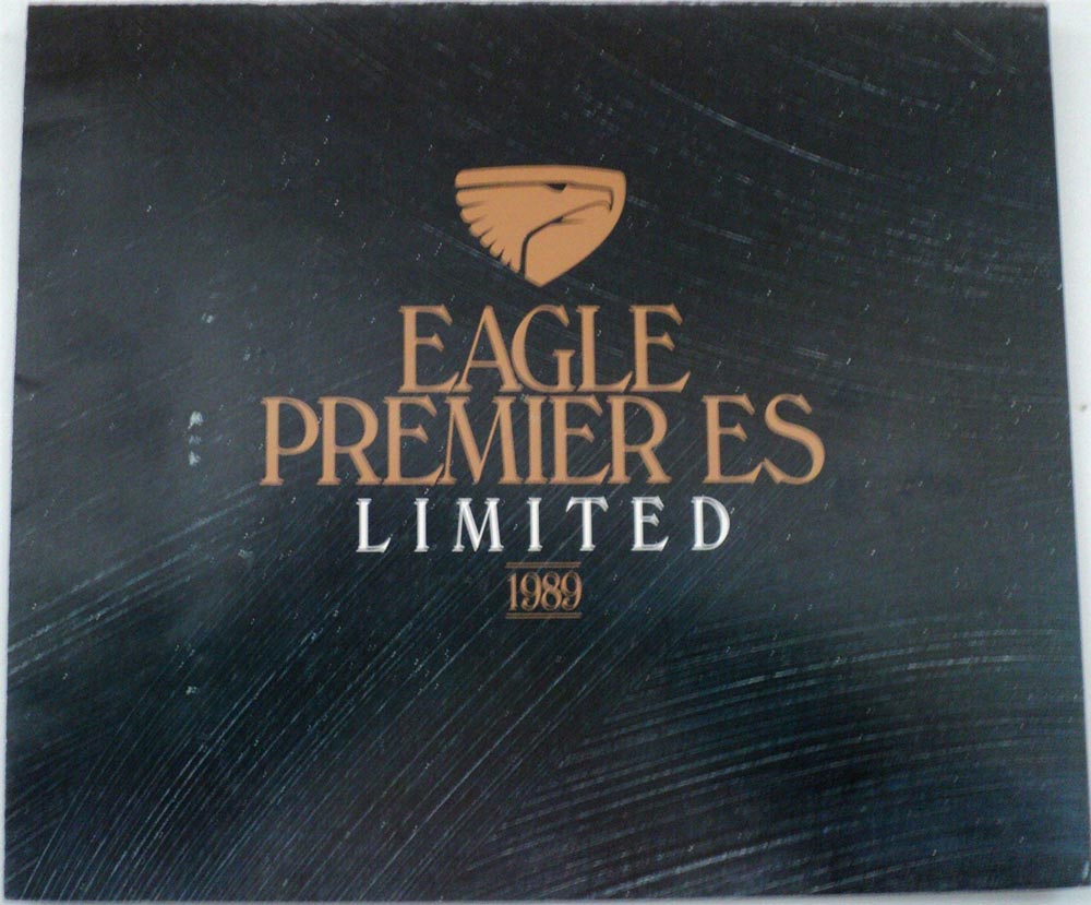 1989 Eagle Premier ES Limited ORIGINAL Sales Brochure