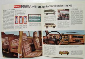 1975 GMC Rally Wagon STX G2500 Truck Sales Brochure Folder Original