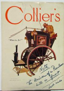 1907 Peerless Models 15 & 16 Colliers Reprint Sales Folder Original