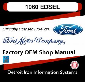 1960 Ford Edsel Shop Manuals & Parts Books CD