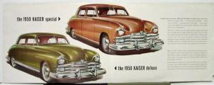 1950 Kaiser Special & Deluxe Chassis Eng Specs Sales Brochure Folder Orig XLarge