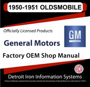 1950-1951 Oldsmobile Series 76 Deluxe 88 98 Shop Manuals & Parts Books CD