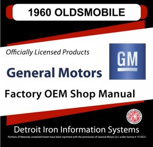 1960 Oldsmobile 98 Holiday Fiesta Super 88  Shop Manuals & Parts Books CD