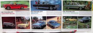 1965 AMC Rambler Ambassador Classic American XL Sales Brochure Folder Original