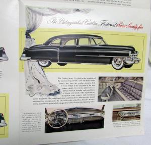 1951 Cadillac Cars Series 60 Special 61 62 And 75 Color Sales Folder Original