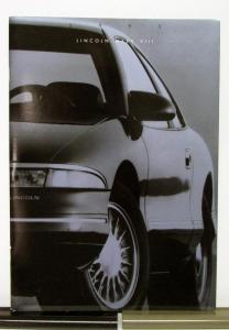 1993 Lincoln Mark VIII Sales Brochure & Specifications Oversized
