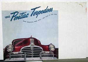 1942 Pontiac Steamliner Torpedo Six Eight Woody Sales Brochure Mailer Original