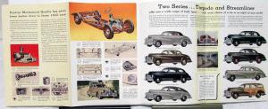 1942 Pontiac Steamliner Torpedo Six Eight Woody Sales Brochure Mailer Original