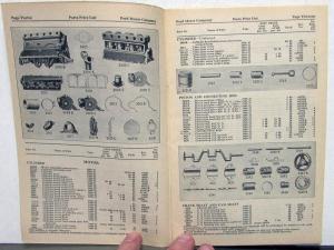 1928 Ford Model T Price List of Parts Orig Effect  Aug 5 1928 For 1909 To 1927