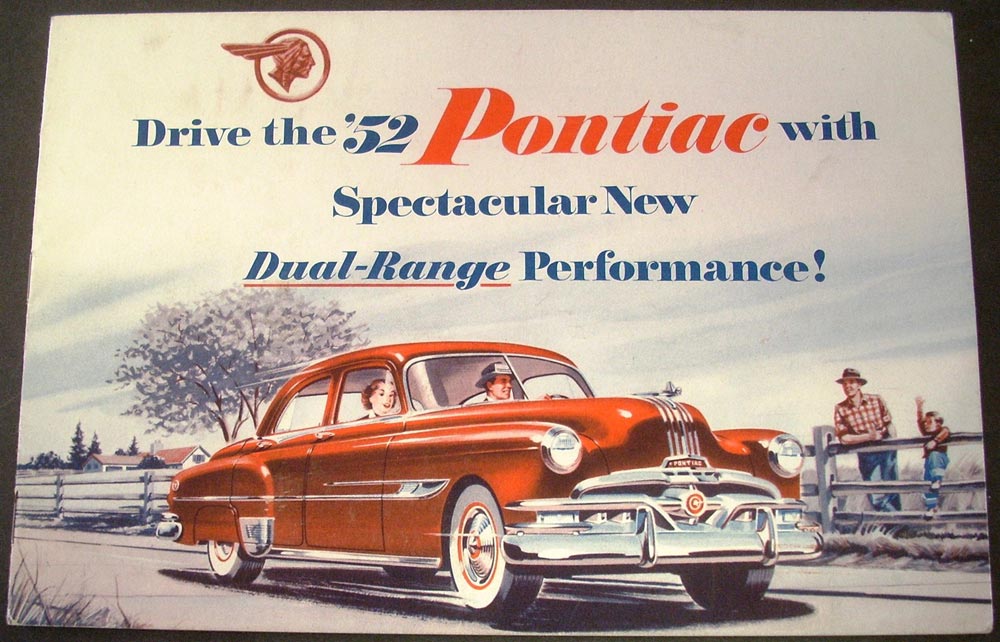 1952 Pontiac Dual Range Hydra Matic Drive Six Eight Sales Brochure Original