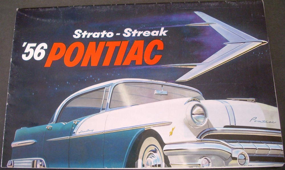 1956 Pontiac Catalina 870 860 Safari Wagon Strato Streak Sales Brochure