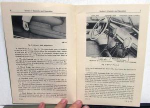 1948 Ford Passenger Car Model 8HA 6 Cylinder Operators Owners Manual Original