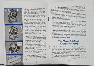 1955 Ford Passenger Cars Owners Manual Reproduction