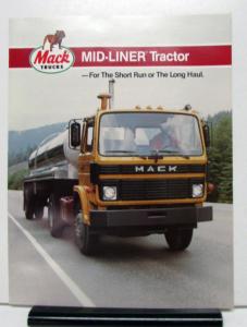 1984 1985 Mack Truck Mid Liner Series Model MS300T Sales Folder
