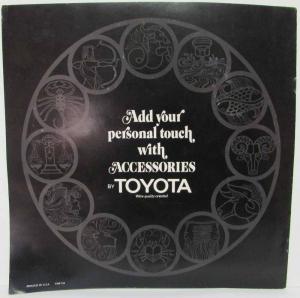1970 1971 1972 Toyota Accessories Sales Brochure