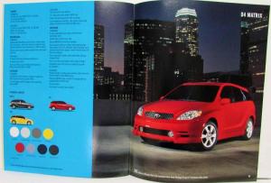 2004 Toyota SUV Truck & Car Sales Brochure Sequoia RAV4 Corolla Echo Matrix MR2
