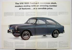 1966 Volkswagen 1600 Fastback Canadian Sales Folder