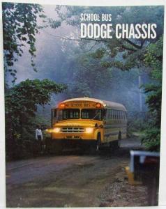 1969 Dodge Trucks School Bus Chassis Sales Folder