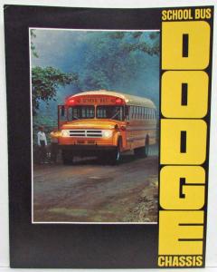 1970 Dodge Trucks School Bus Chassis Sales Folder